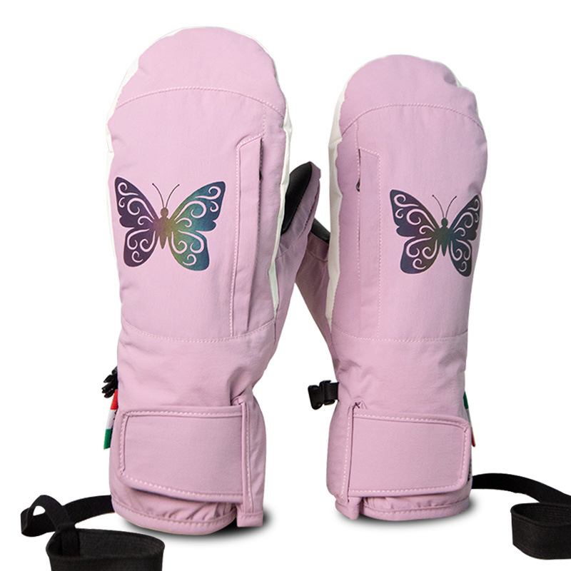 Snow Glove Insulated - Zimowe Wodoodporne Ciepłe Damskie Rękawice Śnieżne