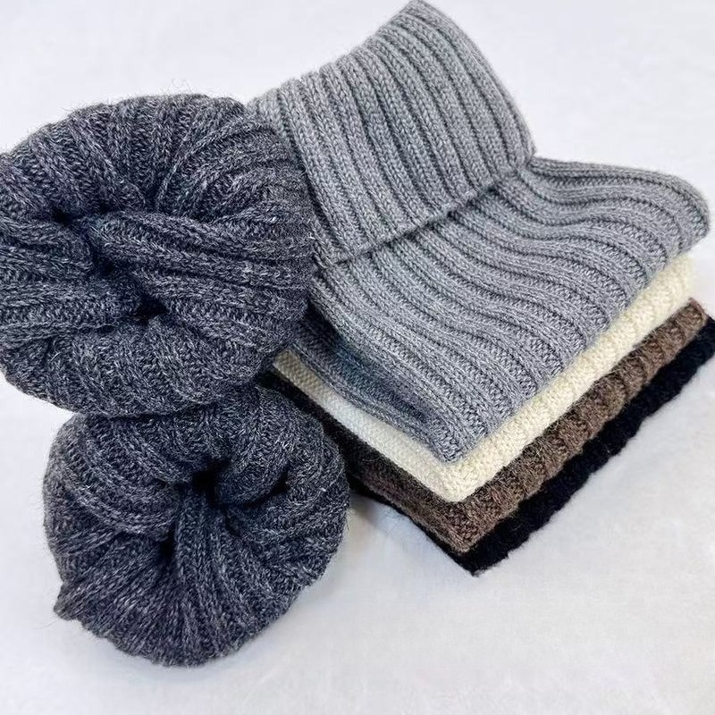 Thermal Sock Wool - Wełniane ocieplacze na nogi, grube, antypoślizgowe,