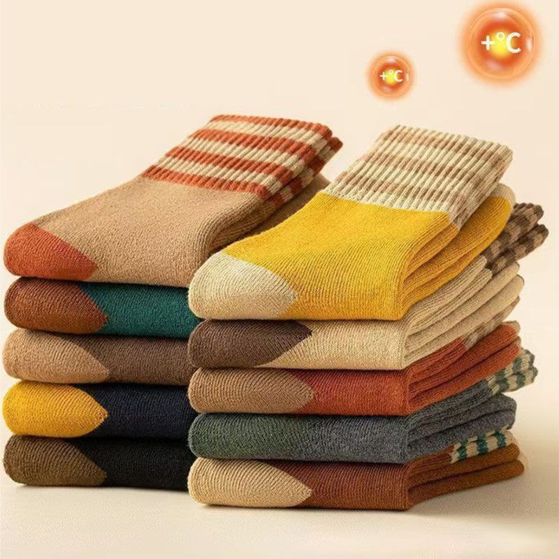 Thermal Sock Wool - Grube damskie skarpetki typu Mid-tube zimowe