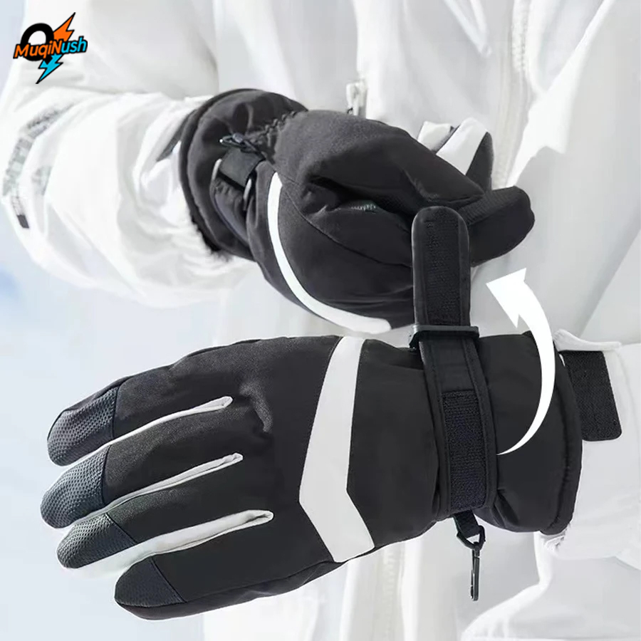 Snow Glove Insulated - Rękawice narciarskie MuqiNush, wodoodporne, wiatroodporne, ocieplane