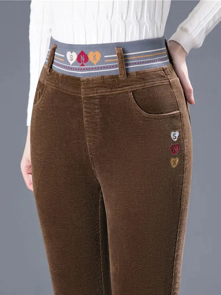 Zimowe grube z pluszową wyśció – Corduroy Pant Warm recenzja i cena